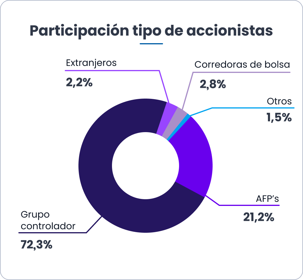 Participación tipo de accionistas
